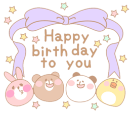 happy bear &friends sticker #12562735