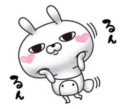 Single eyelid of a rabbit 6 sticker #12563405