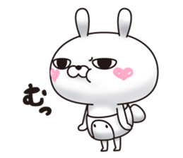 Single eyelid of a rabbit 6 sticker #12563408