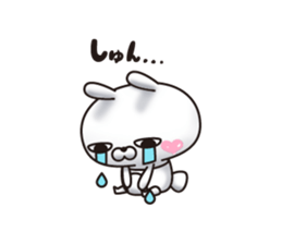 Single eyelid of a rabbit 6 sticker #12563409