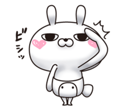 Single eyelid of a rabbit 6 sticker #12563418