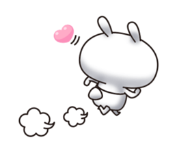 Single eyelid of a rabbit 6 sticker #12563420