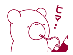 The bear "UGOKUMA" He plays a bassoon. sticker #12563773