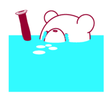 The bear "UGOKUMA" He plays a bassoon. sticker #12563788