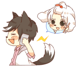 dog boys. sticker #12564305