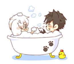 dog boys. sticker #12564307