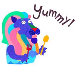 Colorful Merlion!! sticker #12564434