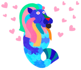 Colorful Merlion!! sticker #12564435