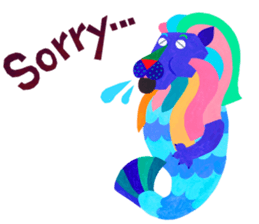 Colorful Merlion!! sticker #12564440
