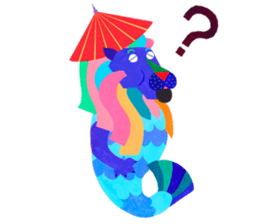 Colorful Merlion!! sticker #12564441