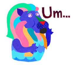 Colorful Merlion!! sticker #12564447