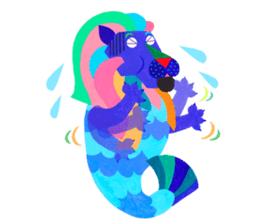 Colorful Merlion!! sticker #12564457