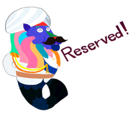 Colorful Merlion!! sticker #12564459