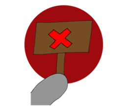 Gray - Twin tails chubby cat sticker #12564601