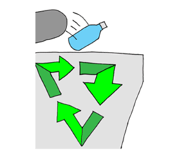 Gray - Twin tails chubby cat sticker #12564610