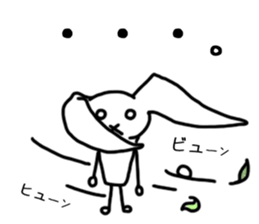 Rabbit sky. sticker #12565321