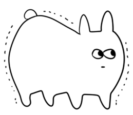 jitto miru usagi 5 sticker #12565589