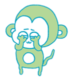 Let's Monkey Around 01 sticker #12567120
