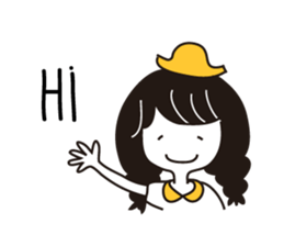 Small Eyes Girl sticker #12567534