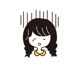 Small Eyes Girl sticker #12567537