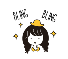 Small Eyes Girl sticker #12567538