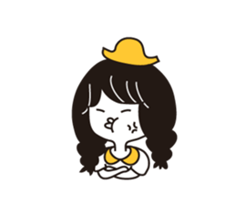 Small Eyes Girl sticker #12567544