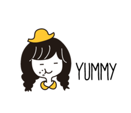 Small Eyes Girl sticker #12567545