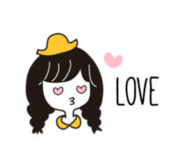 Small Eyes Girl sticker #12567546
