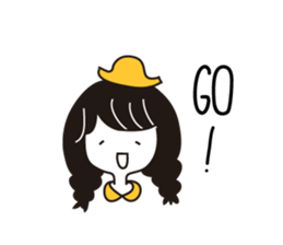 Small Eyes Girl sticker #12567552