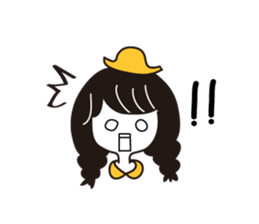 Small Eyes Girl sticker #12567557