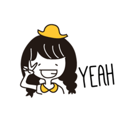 Small Eyes Girl sticker #12567558