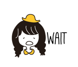 Small Eyes Girl sticker #12567559