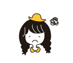 Small Eyes Girl sticker #12567563