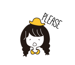 Small Eyes Girl sticker #12567567