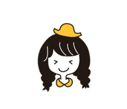 Small Eyes Girl sticker #12567568