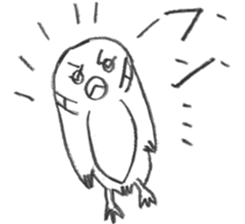 Kyu-chan of myna bird. sticker #12567756