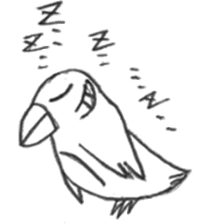 Kyu-chan of myna bird. sticker #12567773