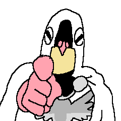 The Pigeon-Man looking down