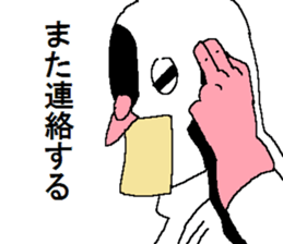 The Pigeon-Man looking down sticker #12568578