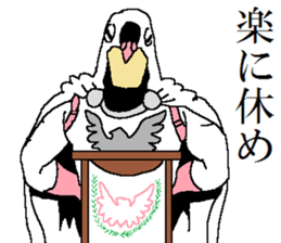 The Pigeon-Man looking down sticker #12568603