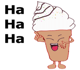 Happy Ice cream sticker #12568816