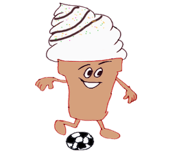 Happy Ice cream sticker #12568817