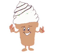 Happy Ice cream sticker #12568818
