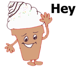 Happy Ice cream sticker #12568819