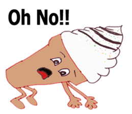 Happy Ice cream sticker #12568821