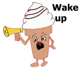 Happy Ice cream sticker #12568822