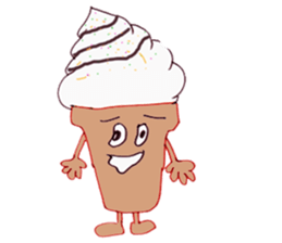 Happy Ice cream sticker #12568823