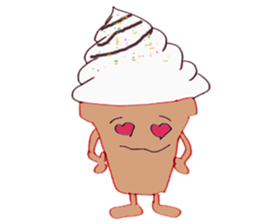 Happy Ice cream sticker #12568825