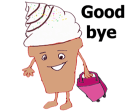 Happy Ice cream sticker #12568827