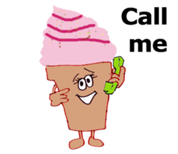 Happy Ice cream sticker #12568831